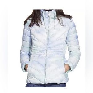 NWT Women's B by Bernardo Packable Tie Die Puffer Jacket Size XS